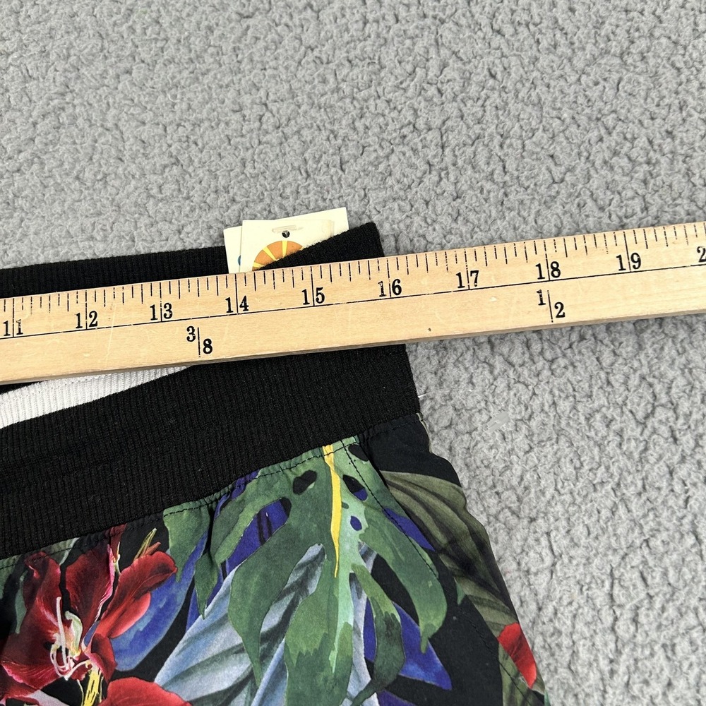 C&C California Pants Womens Large Multicolor Tropical Floral Jogger Side Stripe - Picture 7 of 16